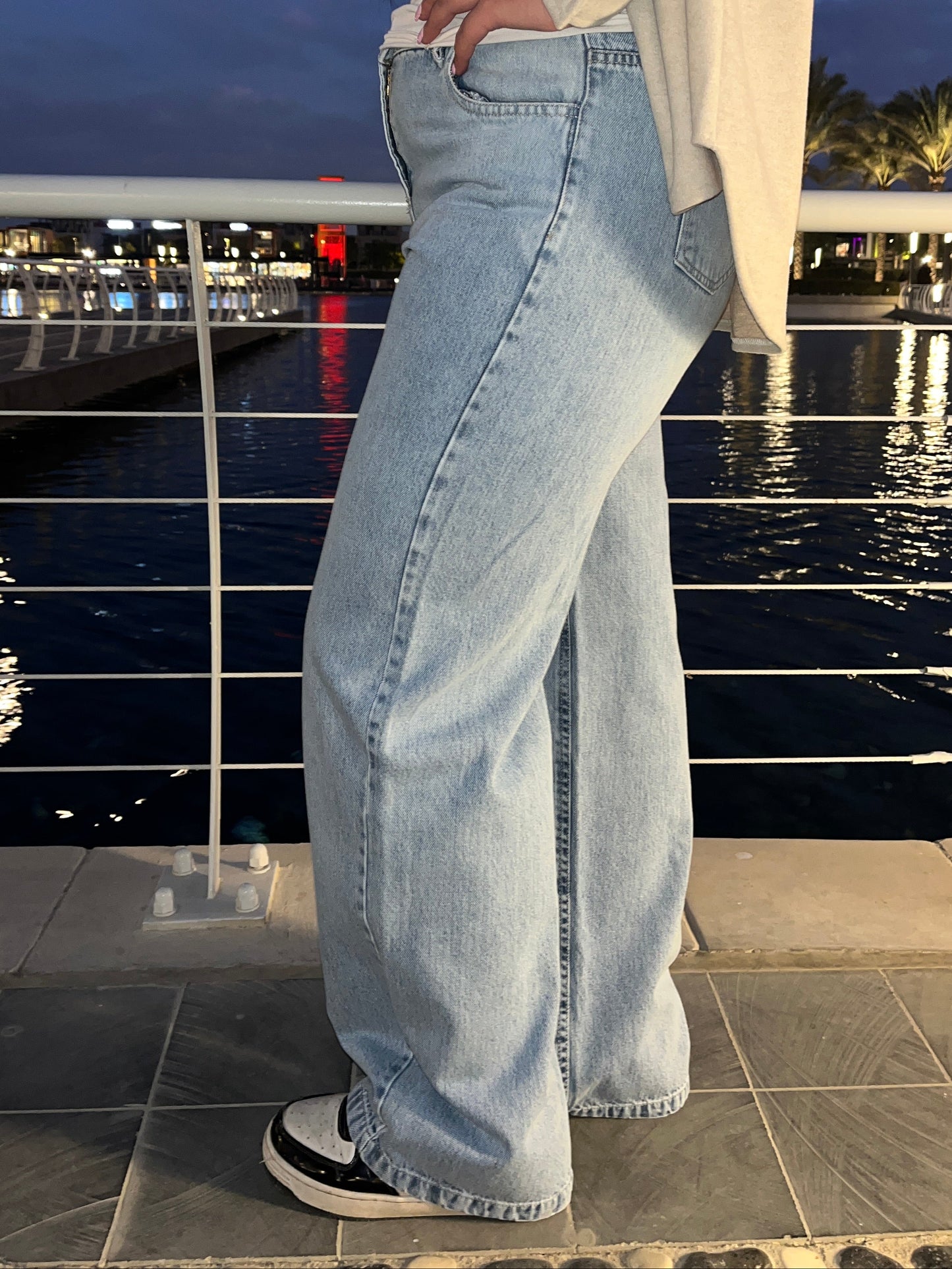 Straight-Leg Denim Jeans