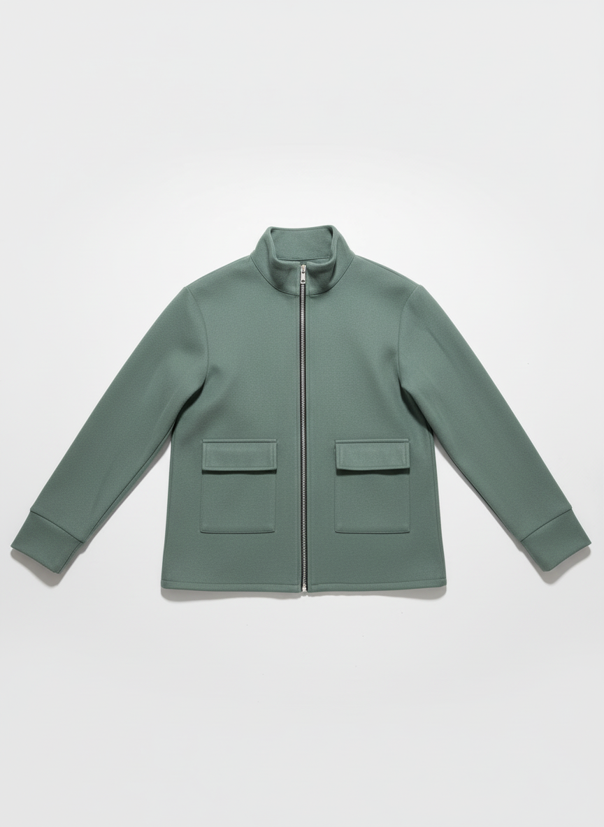 Classic Zip-Up Utility Jacket