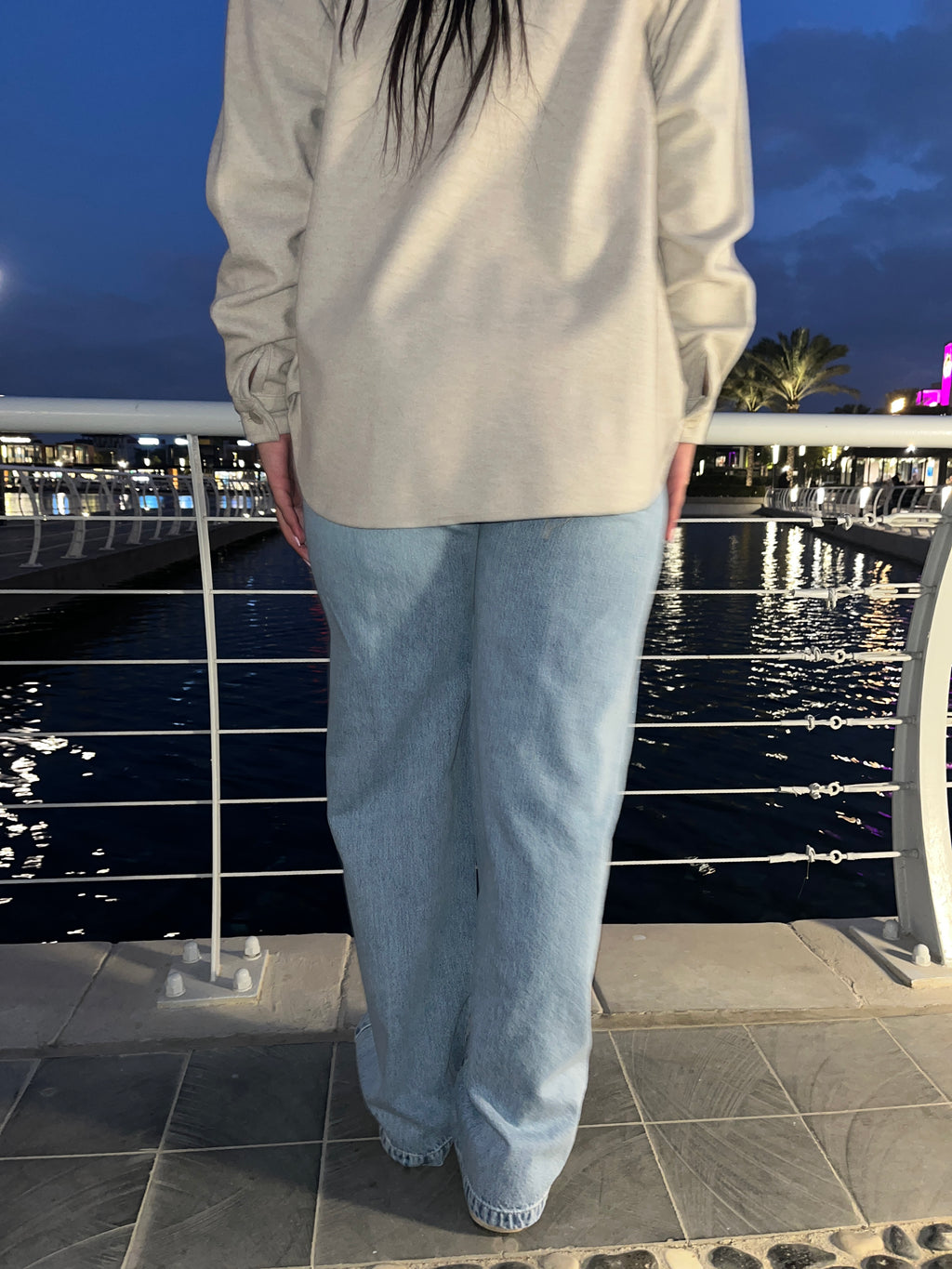 Straight-Leg Denim Jeans
