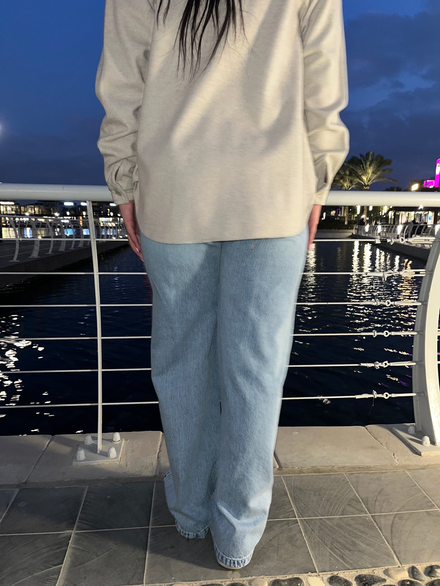 Straight-Leg Denim Jeans
