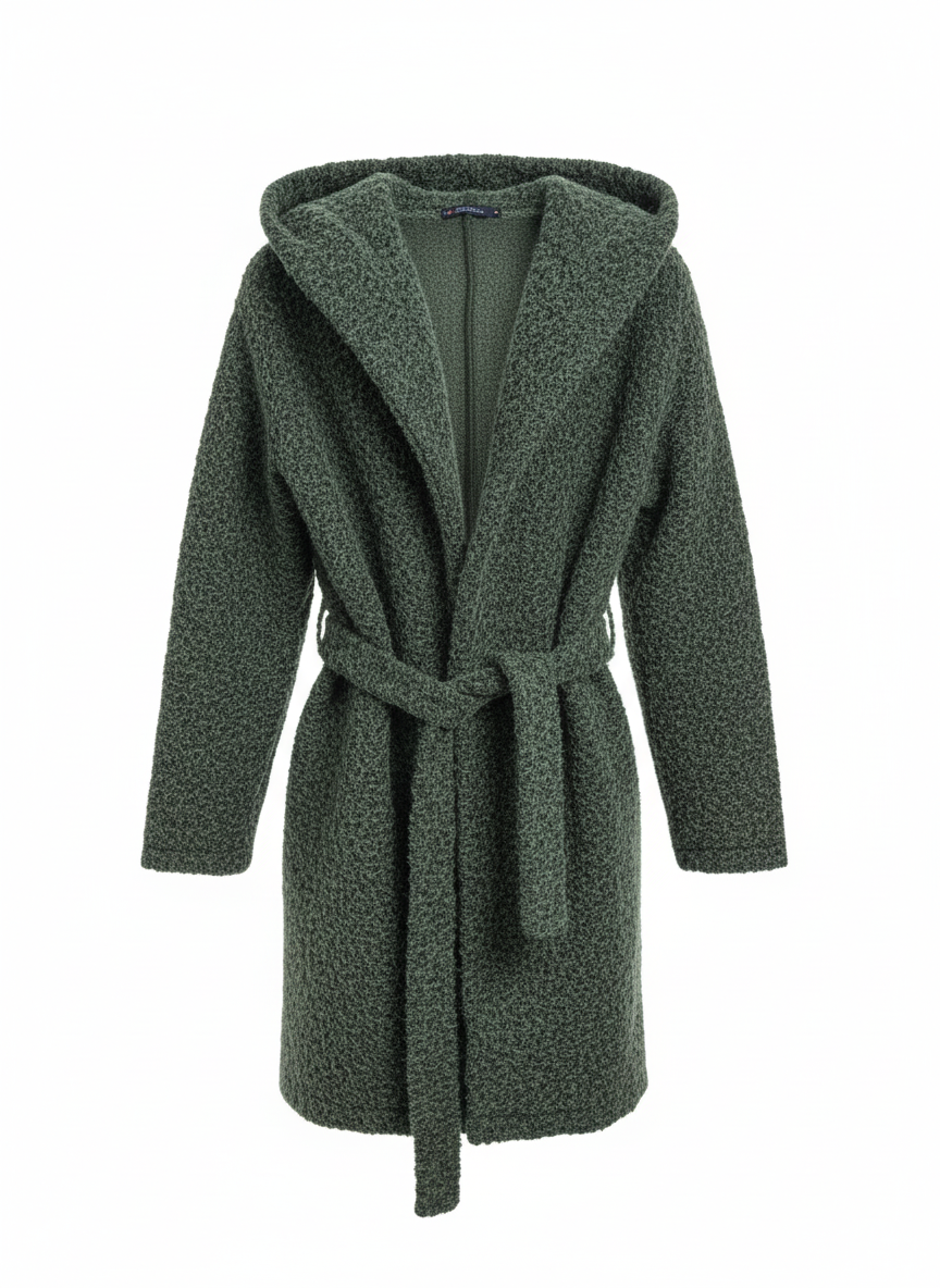 Textured Wrap Coat